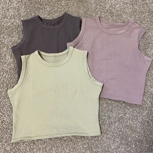 Cropped Tank Top Set – Women’s Size S